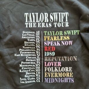 Taylor Swift Eras Tour sweatshirt
